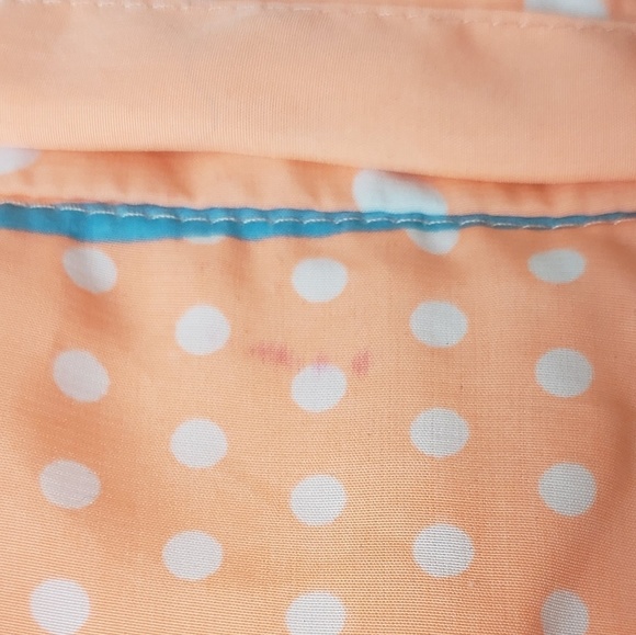 Downeast Retro Orange and White Dot Skirt - Picture 8 of 8